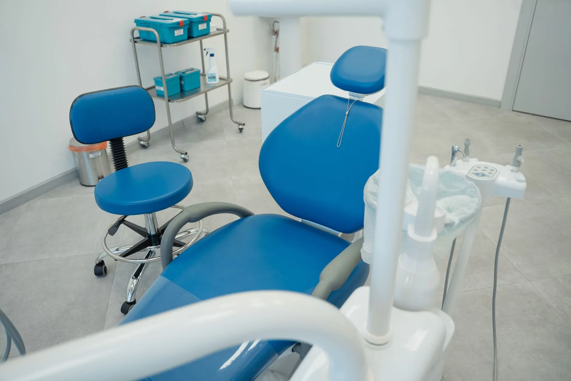 A modern dental treatment room.